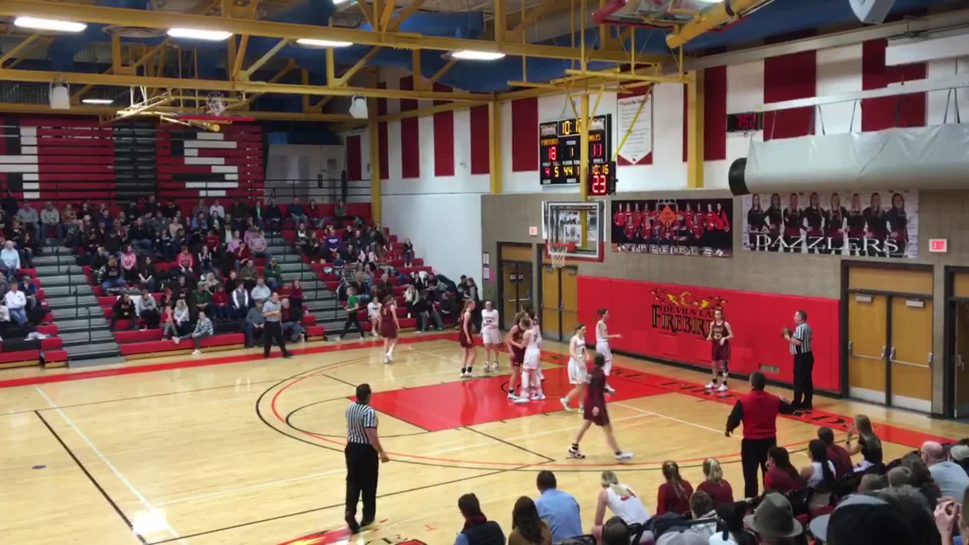 Devils Lake HS Girls Basketball Video "Devils Lake girls basketball