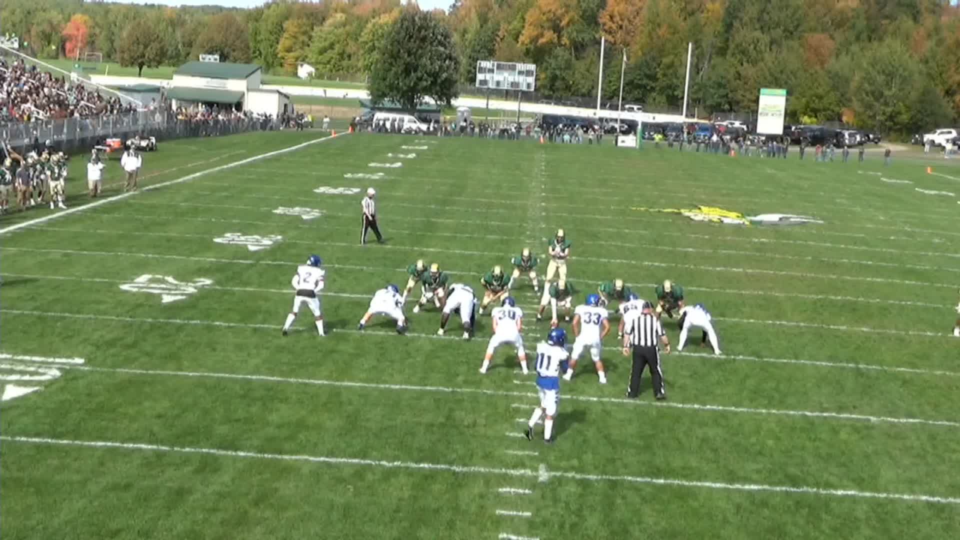 RUN BLOCK vs SIZE and picking up LB! Zach Louvat highlights Hudl