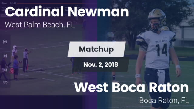 Boys Varsity Football Cardinal Newman High School West Palm