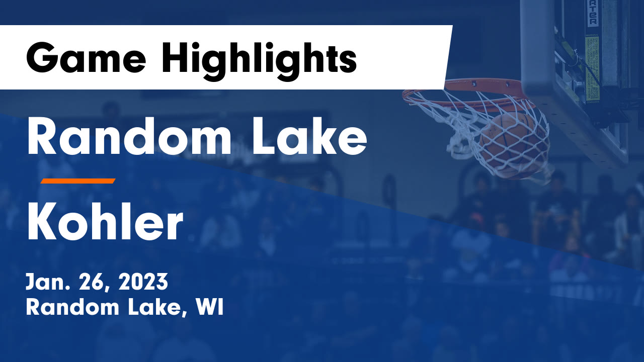 Random Lake vs Kohler Game Highlights Jan. 26, 2023 Random Lake