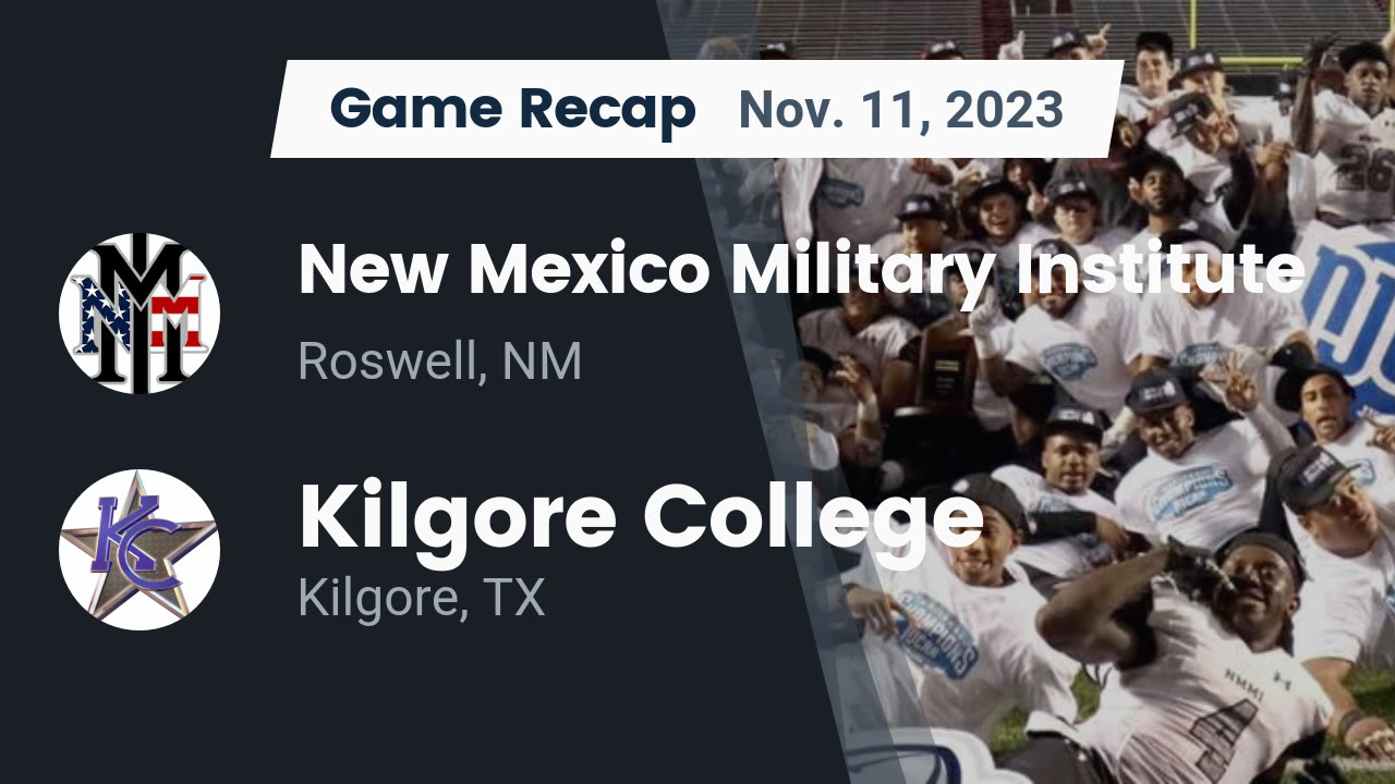 Recap New Mexico Military Institute vs. Kilgore College 2023 New