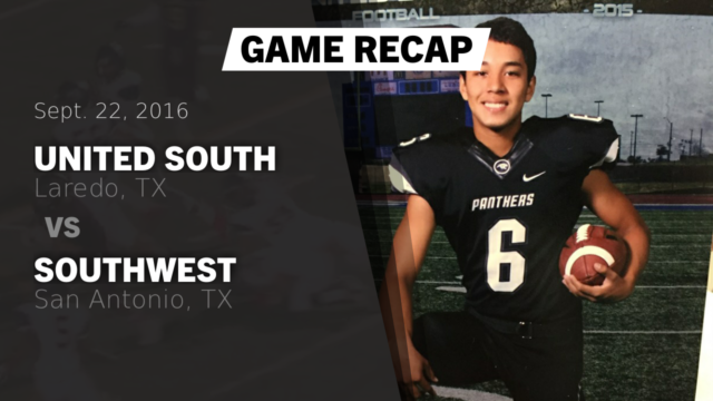 Boys Varsity Football United South High School Laredo Texas