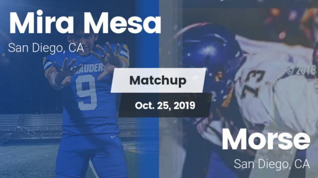 Varsity Football Mira Mesa High School San Diego California