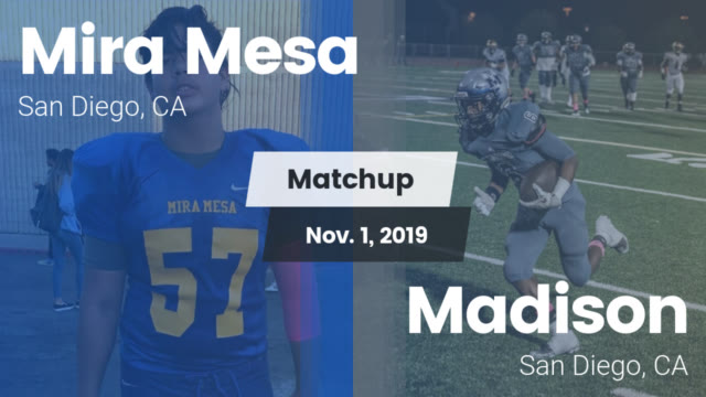 Varsity Football Mira Mesa High School San Diego California
