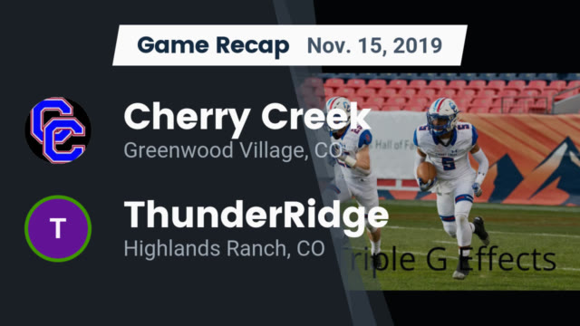 Boys Varsity Football Cherry Creek High School Greenwood