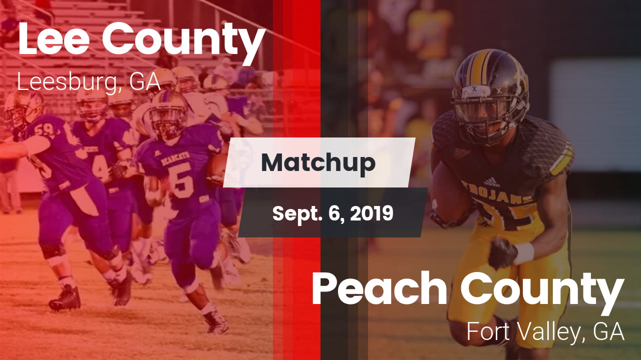 Lee County Hs Football Video Matchup Lee County High Vs Peach