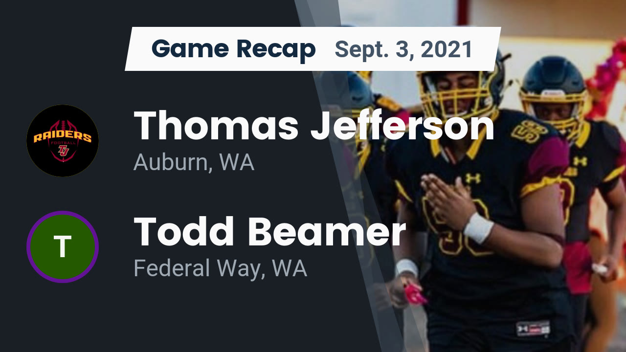 Recap Thomas Jefferson vs. Todd Beamer 2021 Jefferson High