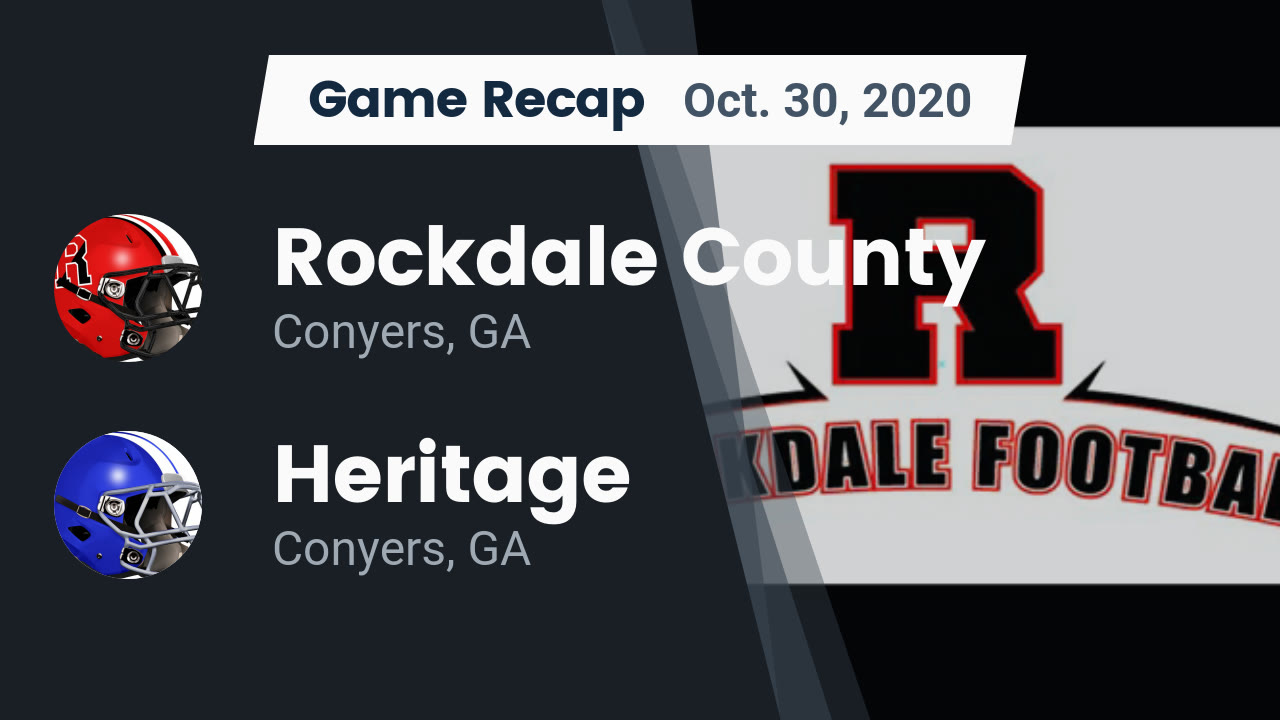 Rockdale County HS Football Video "Recap: Rockdale County vs. Heritage Rockdale County HS Football Video "Recap: Rockdale County vs. Heritage