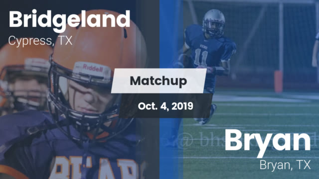 Boys Varsity Football Bridgeland High School Cypress Texas