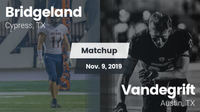 Boys Varsity Football Bridgeland High School Cypress Texas