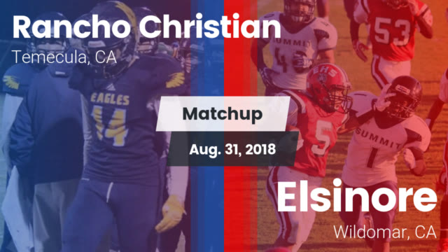 Boys Varsity Football Rancho Christian High School Temecula