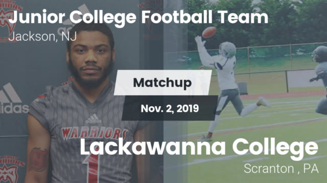 Warriors Junior College Football Team Jackson New Jersey