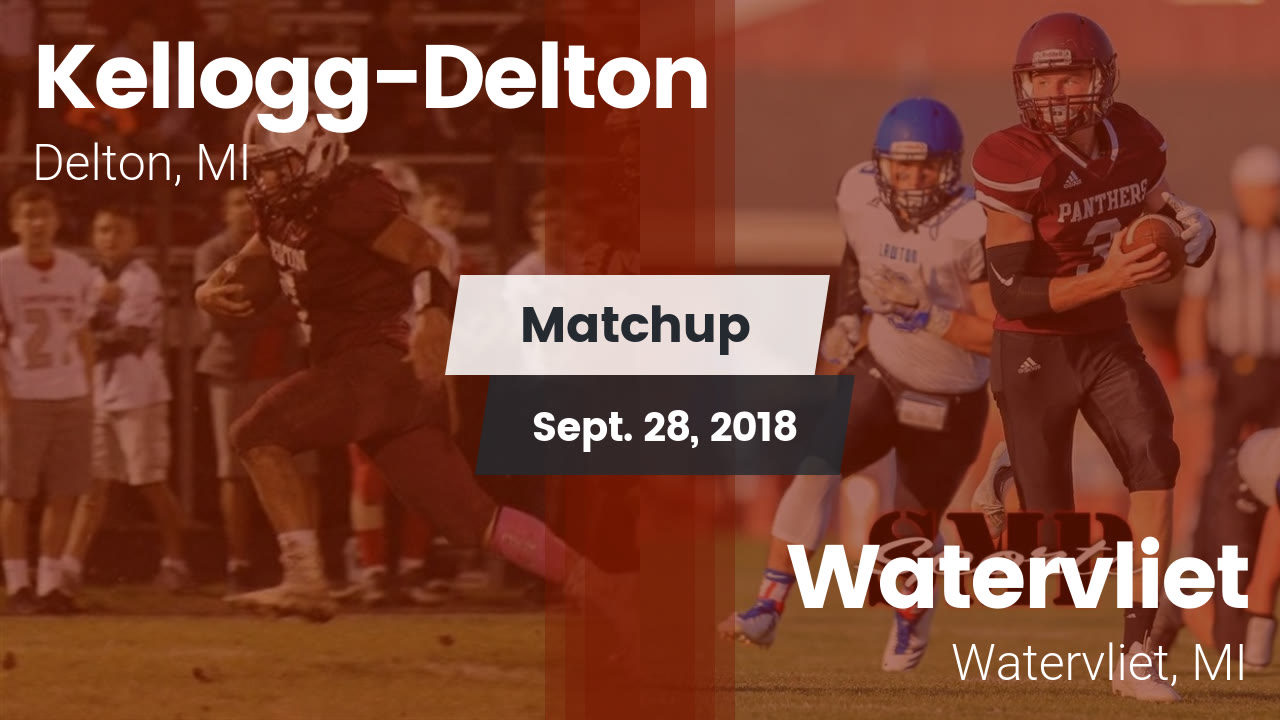 Kellogg Hs Football Video Matchup Delton Vs Watervliet 2018