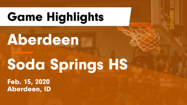 Boys Varsity Basketball Aberdeen High School Aberdeen Idaho