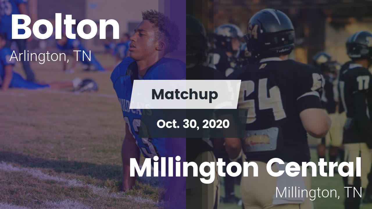 Bolton HS Football Video "Matchup Bolton vs. Millington Central 2020