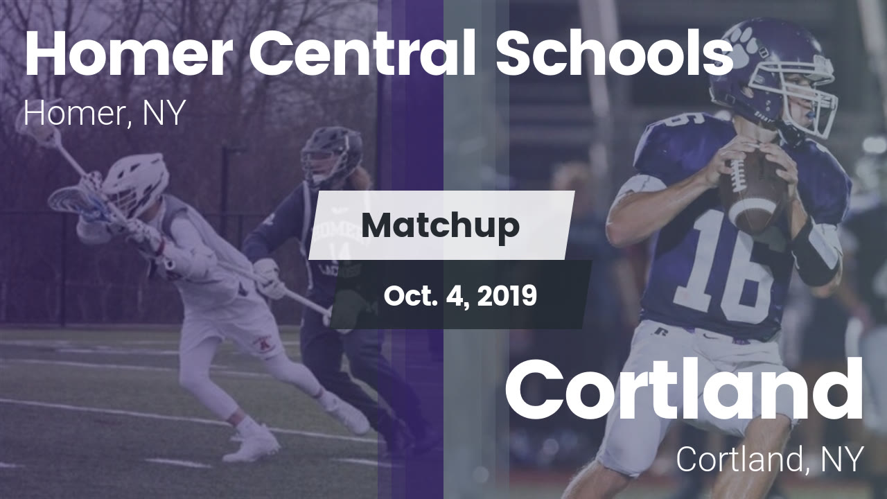 Homer Hs Football Video Matchup Homer Central Vs Cortland 2019