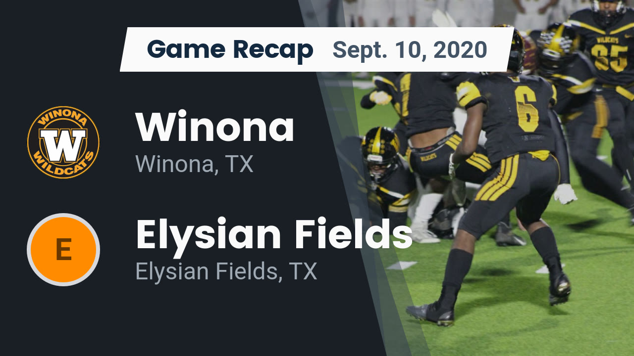 Winona HS Football Video "Recap Winona vs. Elysian Fields 2020" MaxPreps
