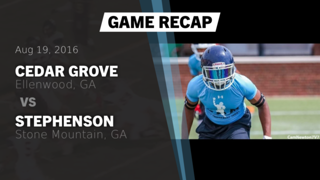 Cedar Grove Varsity Football Cedar Grove High School Ellenwood