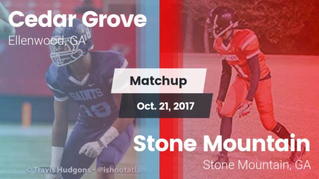 Cedar Grove Varsity Football Cedar Grove High School Ellenwood