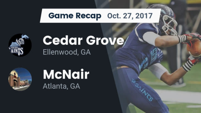 Cedar Grove Varsity Football Cedar Grove High School Ellenwood