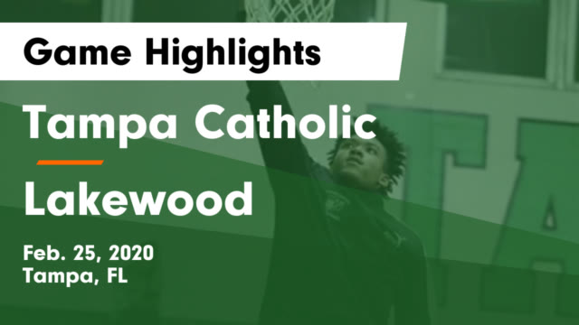 Boys Varsity Basketball Tampa Catholic High School Tampa