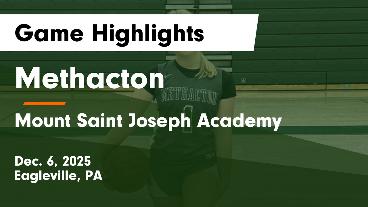 Methacton vs Mount Saint Joseph Academy Game Highlights - Dec. 6, 2025 ...