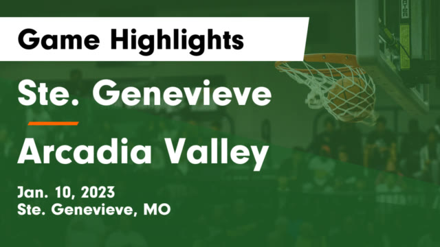 Boys Varsity Basketball - Ste. Genevieve High School - Ste. Genevieve,  Missouri - Basketball - Hudl