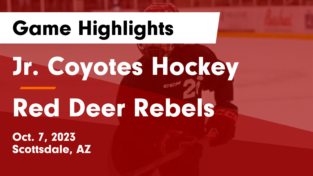 Jr. Coyotes Hockey vs Red Deer Rebels Game Highlights - Oct. 7, 2023 ...