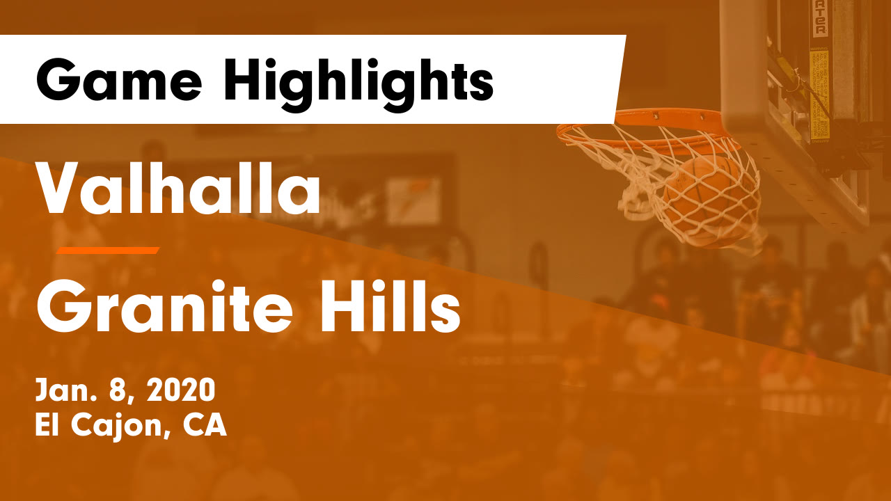 Valhalla Hs Basketball Video Valhalla Vs Granite Hills Game Highlights Jan 8 2020 Maxpreps