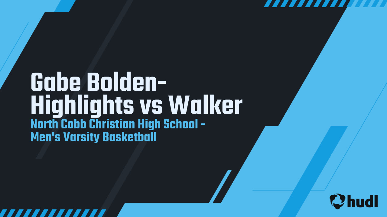 Gabe Bolden Highlights vs Walker North Cobb highlights Hudl