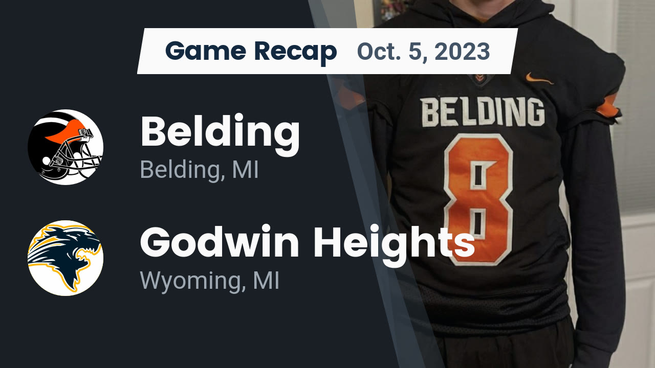 Recap Belding vs. Godwin Heights 2023 Belding High School highlights