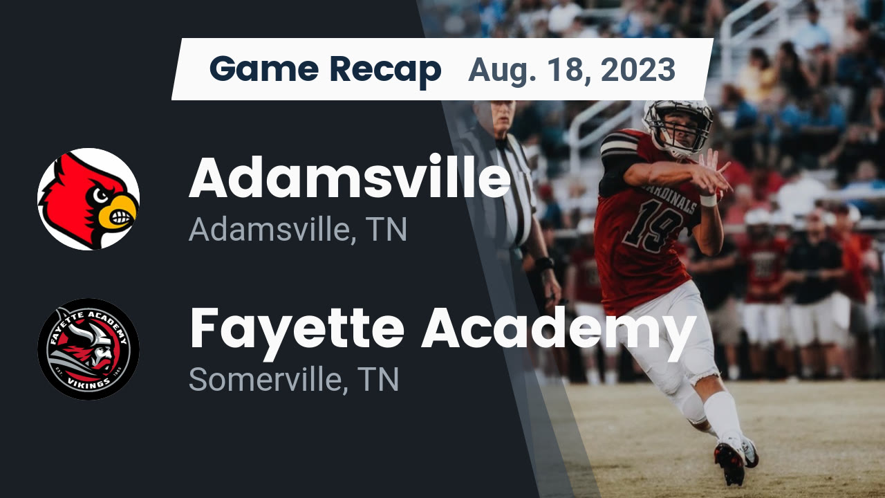 Adamsville (TN) High School Sports Football, Basketball, Baseball