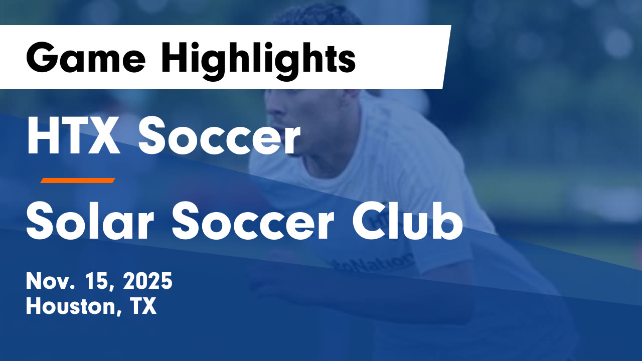 HTX ECNL 09B | Club Sports | Home | Hudl