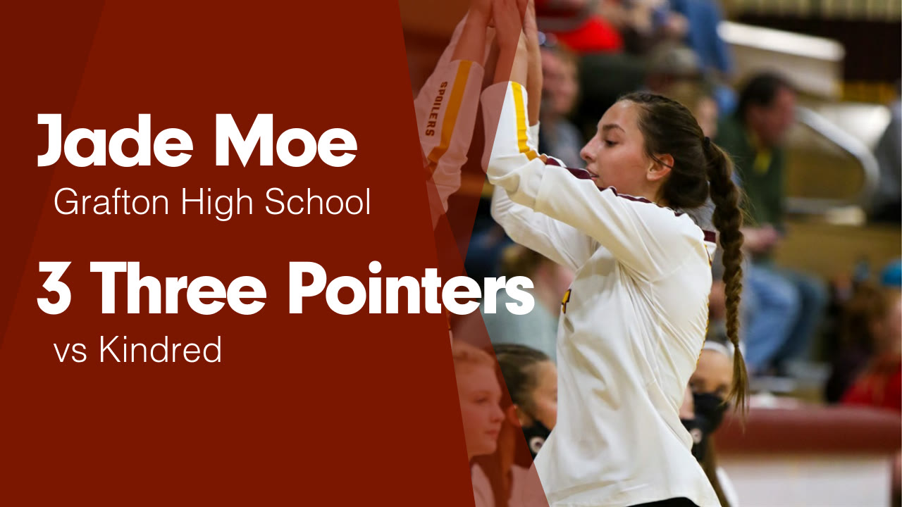 Jade Moe's (Grafton, ND) video "3 Three Pointers vs Kindred" MaxPreps