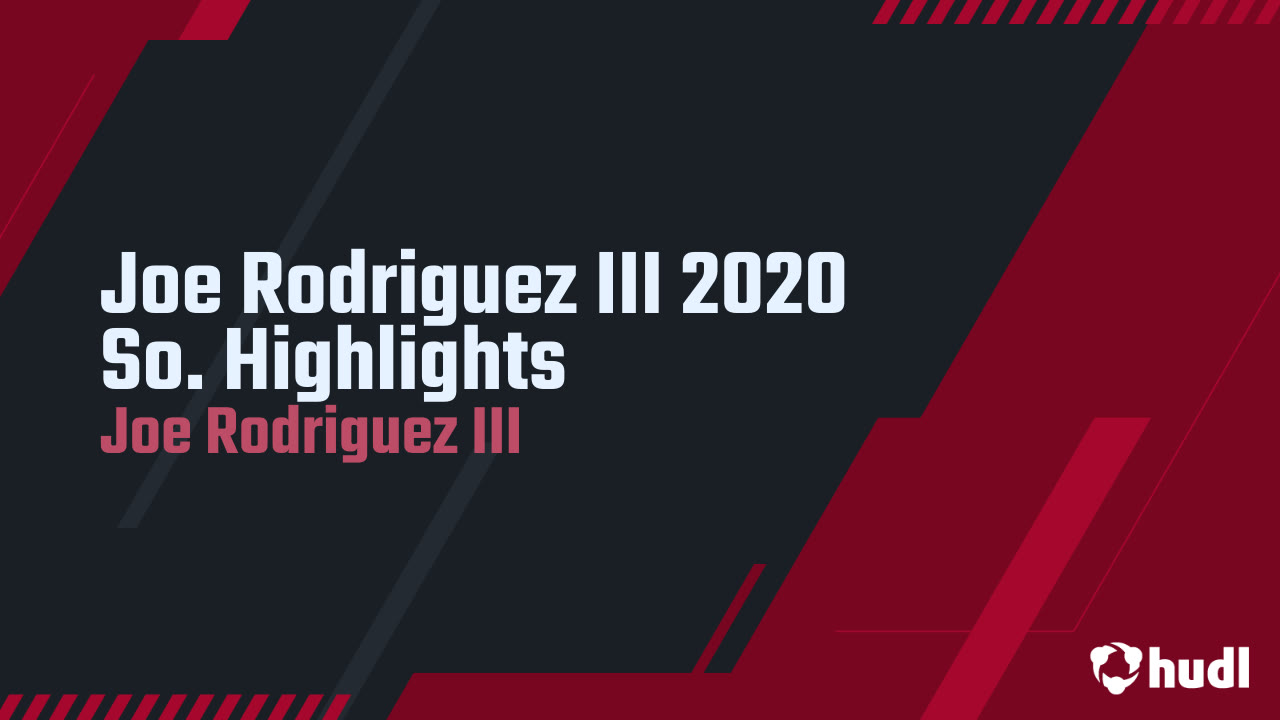Joe Rodriguez III 2020 So. Highlights - Joe Rodriguez III highlights - Hudl