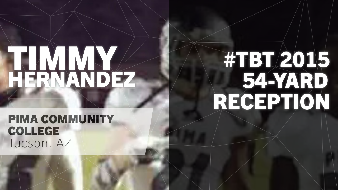 TBT 2015: 54-yard Reception vs Arizona Western - Timmy Hernandez highlights  - Hudl