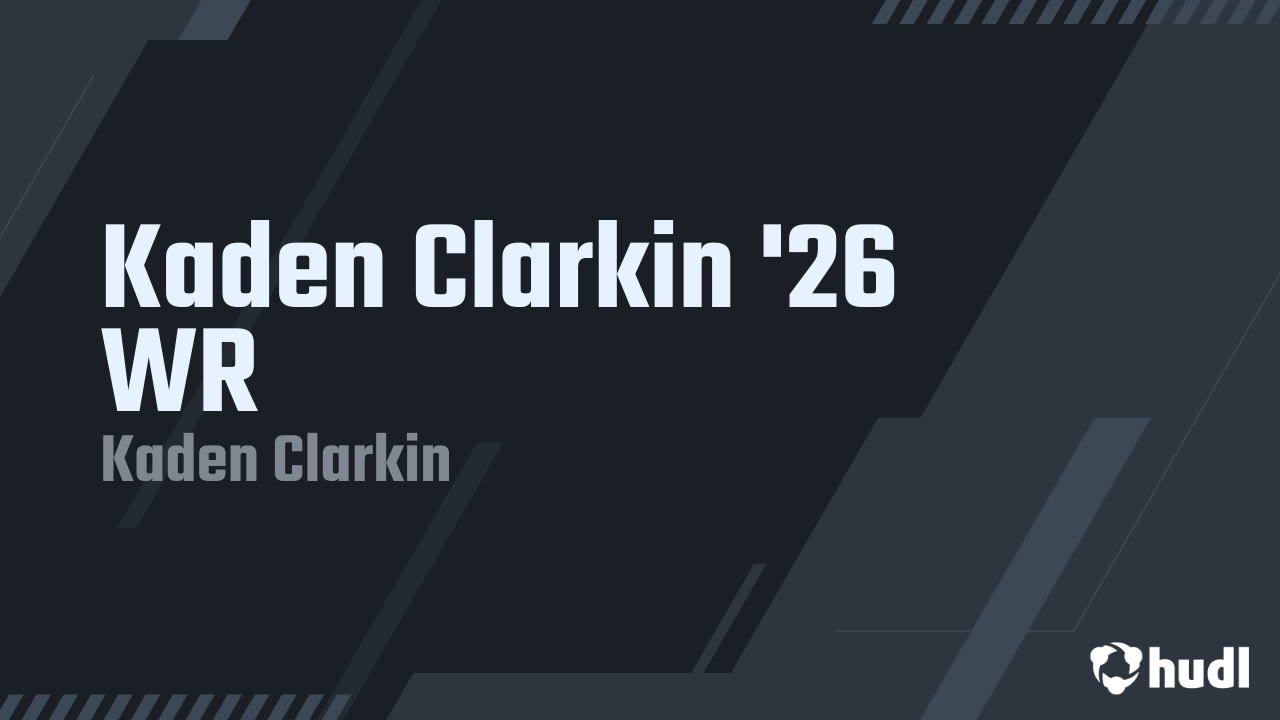 Kaden Clarkin '26 WR - Kaden Clarkin highlights - Hudl
