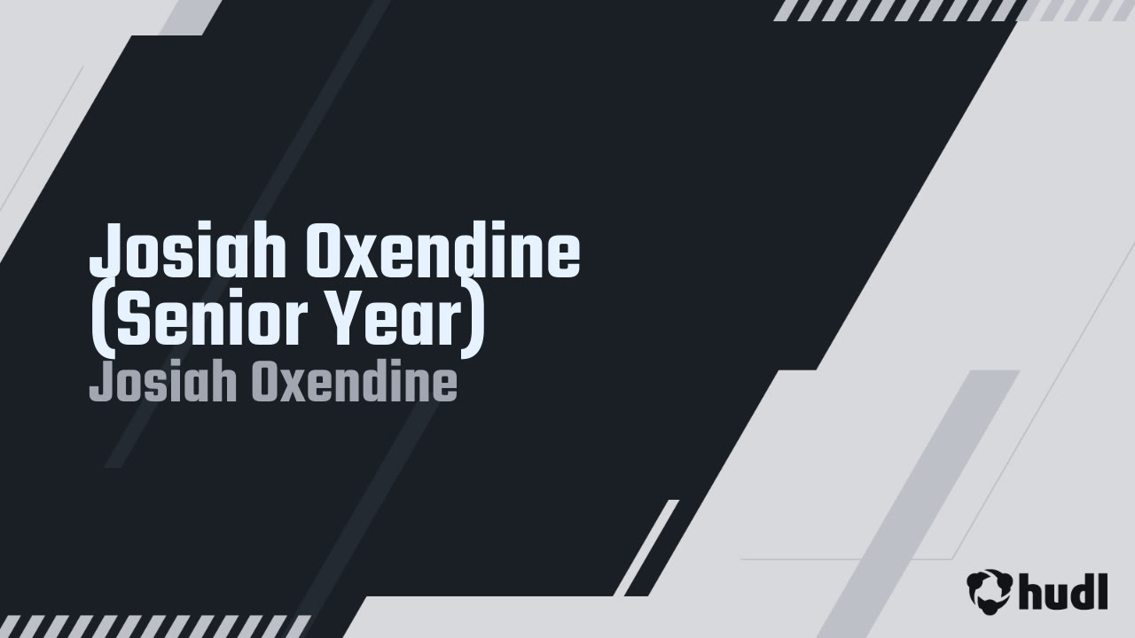 Josiah Oxendine (Senior Year) - Josiah Oxendine highlights - Hudl