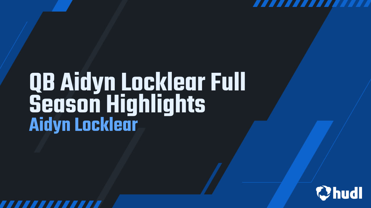 QB Aidyn Locklear Full Season Highlights - Aidyn Locklear highlights - Hudl