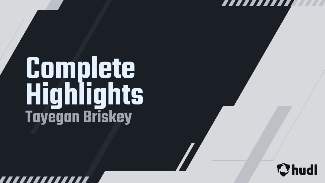 Tayegan Briskey - Somerset Canyons - Junior Year Highlights