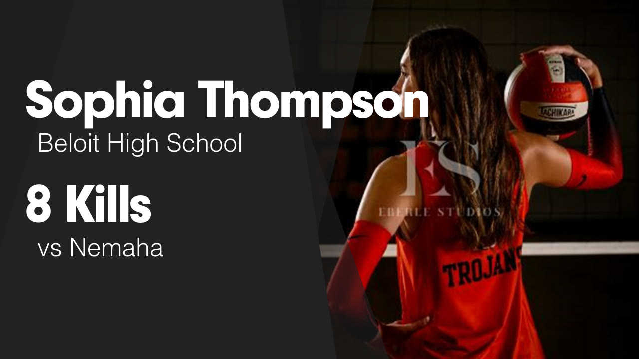 Delphia Thompson 8 Kills vs Nemaha - Sophia Thompson highlights - Hudl