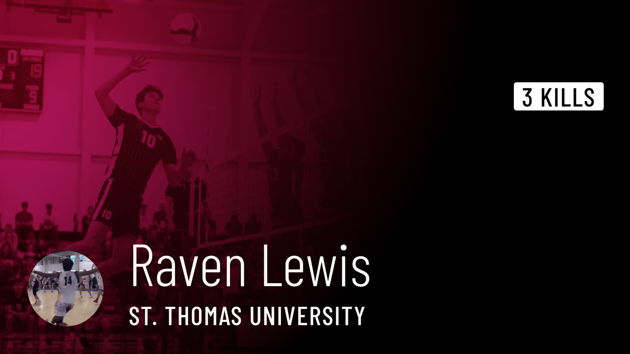 3 Kills vs truett mconnell university - Raven Lewis highlights - Hudl