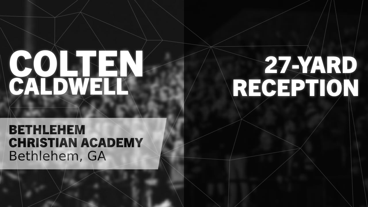 27-yard Reception vs The King's Academy - Colten Caldwell highlights - Hudl