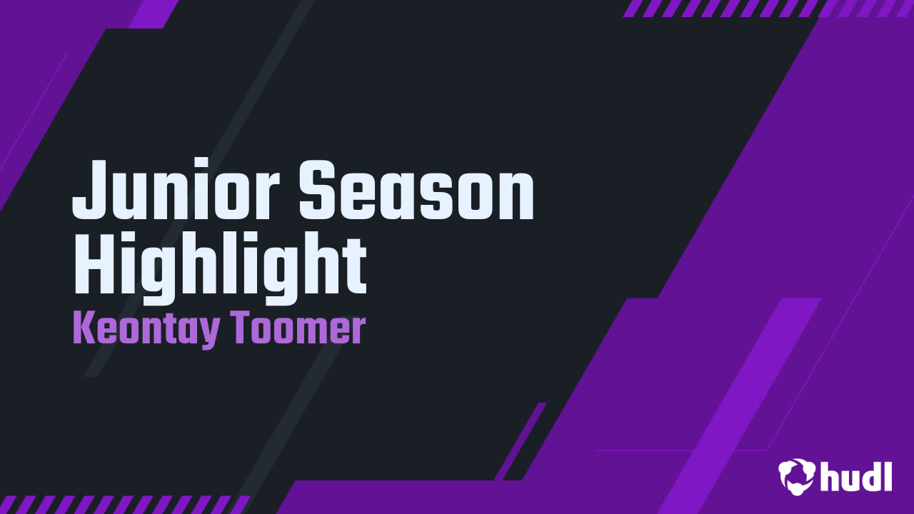 Keontay Toomer Junior Season Highlights