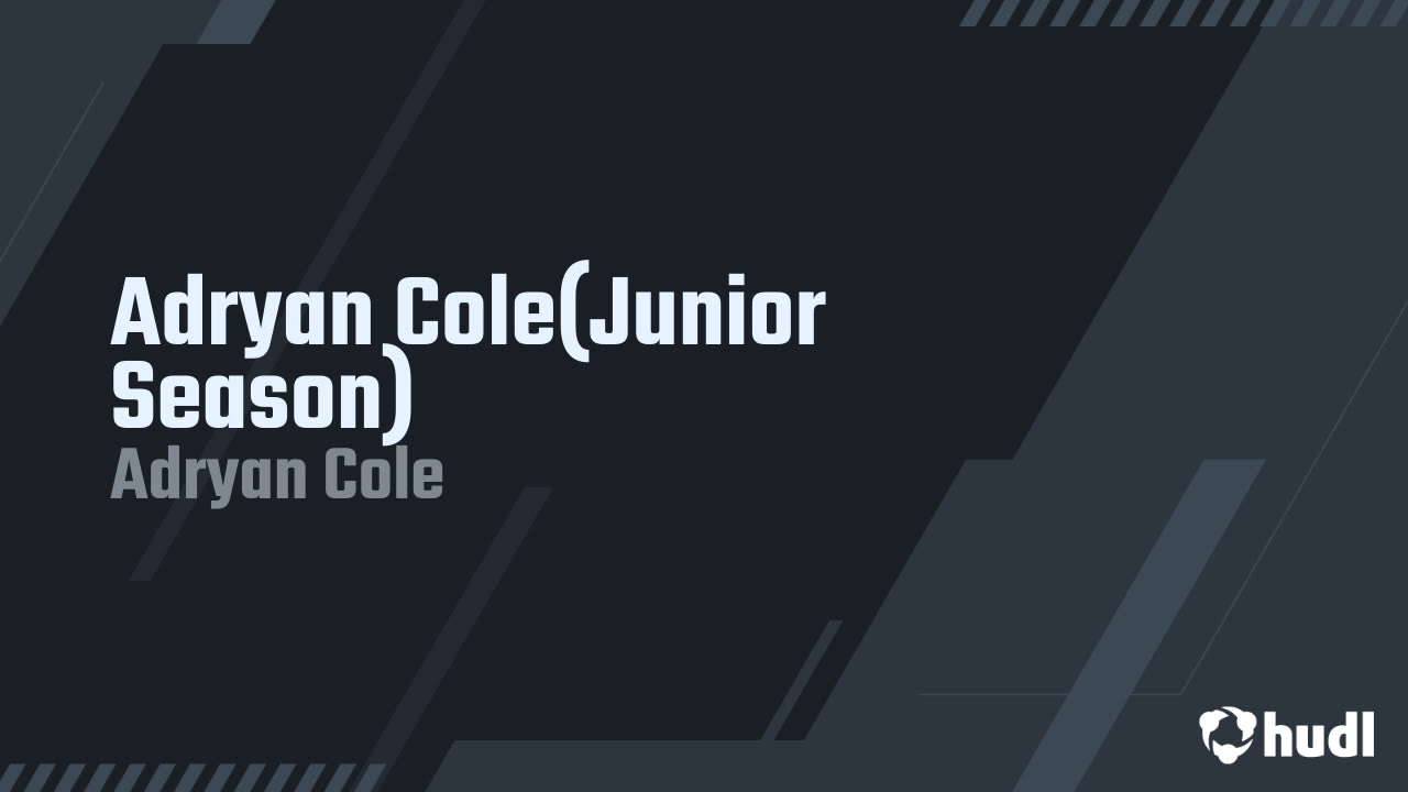 Adryan Cole - Douglas County - 2025 Junior Season Highlights 