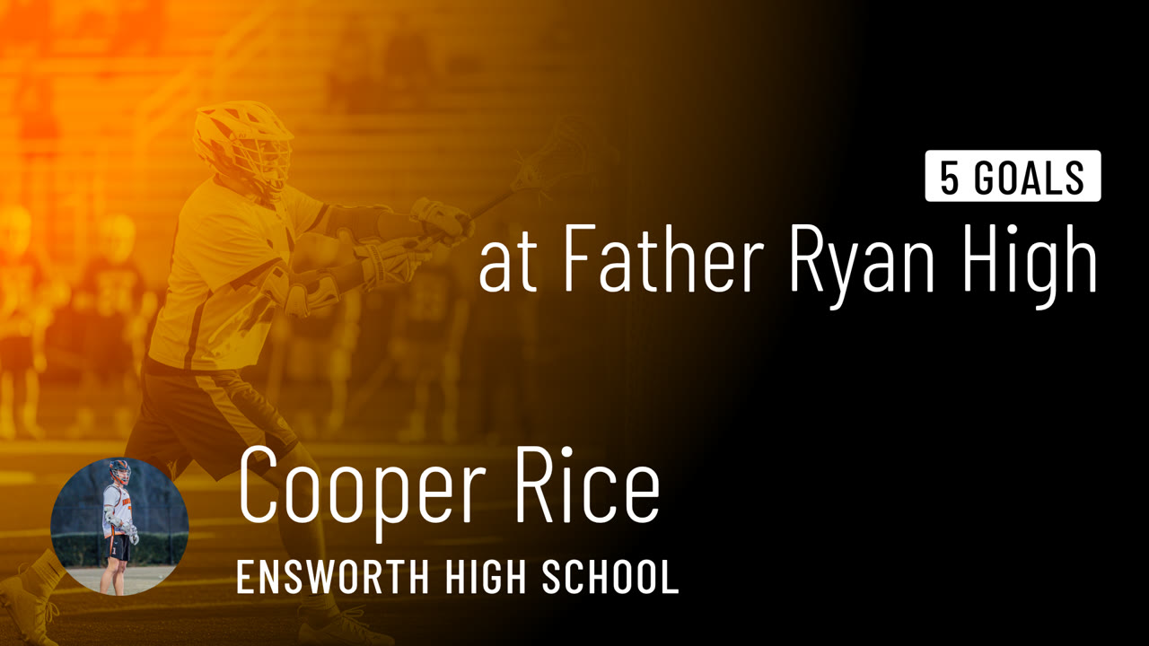 5 Goals vs Father Ryan - Cooper Rice highlights - Hudl