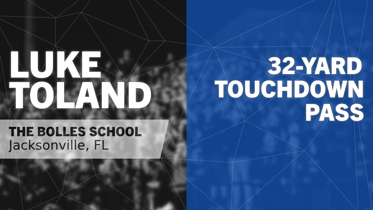 32-yard Touchdown Pass vs Creekside - Luke Toland highlights - Hudl