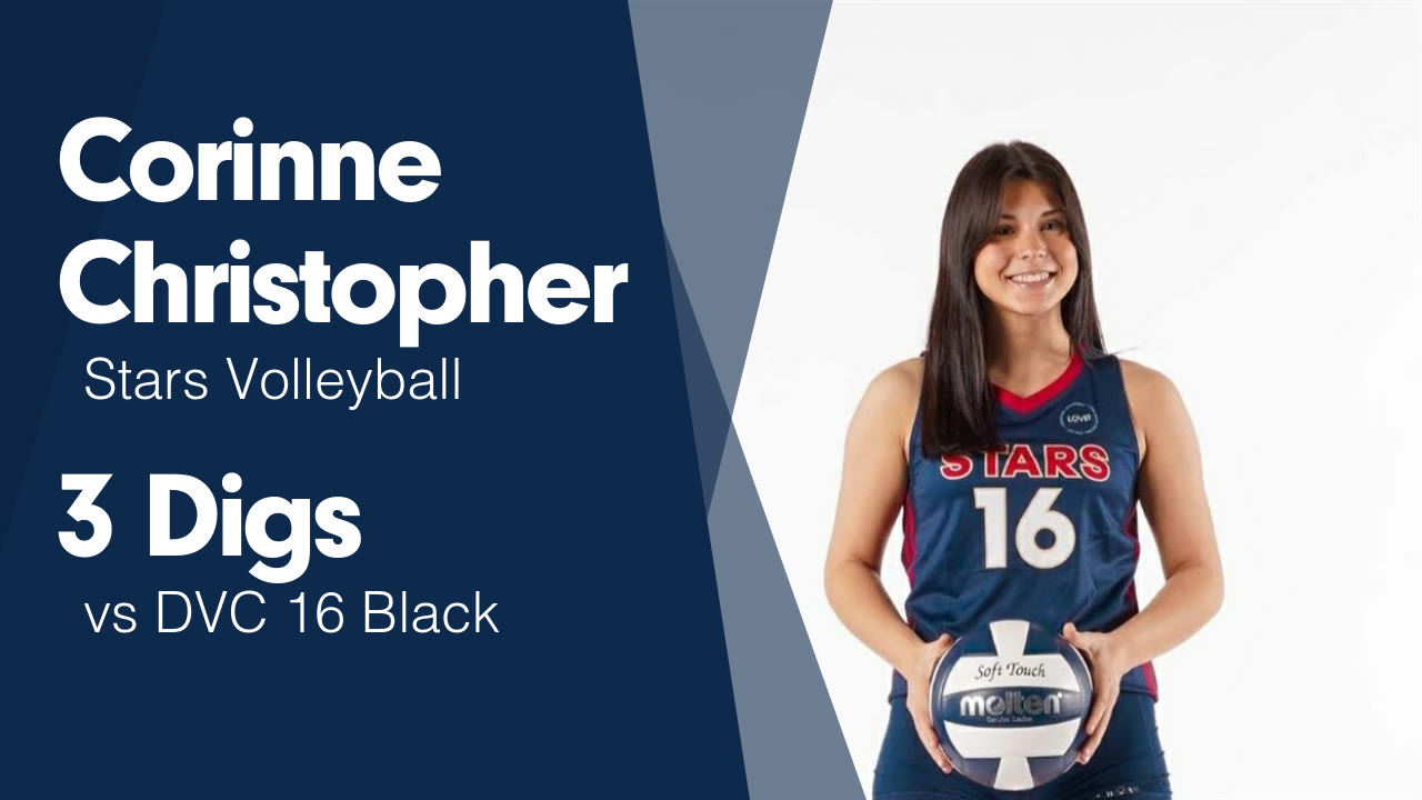3 Digs vs DVC 16 Black - Corinne Christopher highlights - Hudl