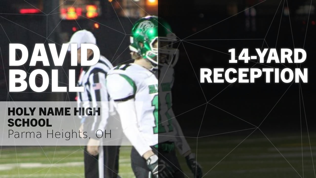 David Boll S Parma Heights Oh Video 14 Yard Reception Vs