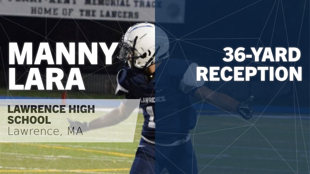Manny Lara S Lawrence Ma Video 36 Yard Reception Vs Dracut